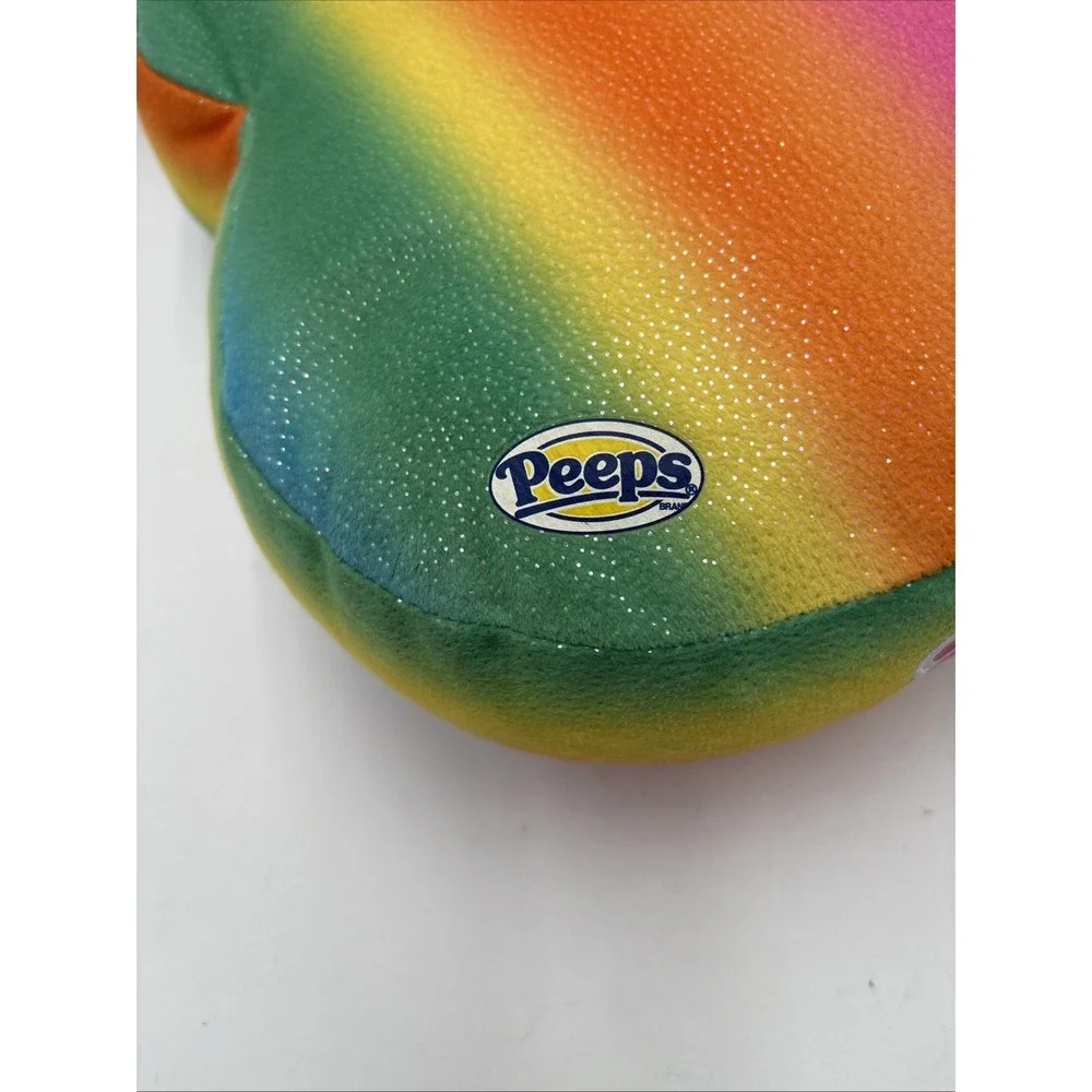 Build A Bear Peeps Plush Rainbow Colored‎ 16 Inches Tall Easter Preowned